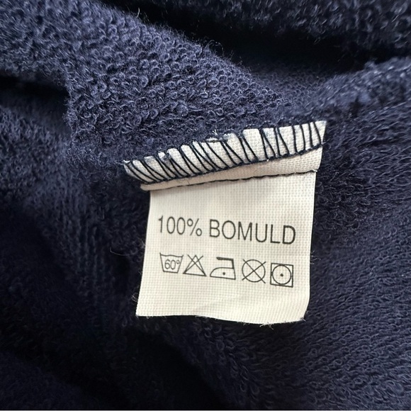 Home by Cher Wellhouse Navy Blue Long Sleeve Bathrobe Men’s Size XL Terry Cloth - Picture 7 of 14